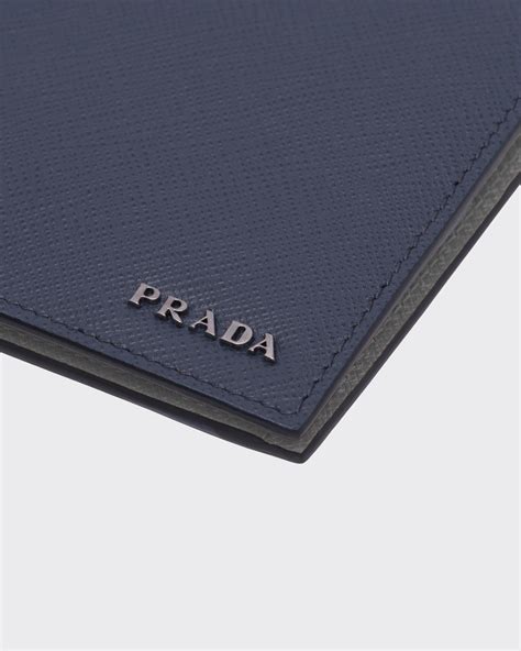 prada tri fold long wallet blue|Baltic Blue/marble Gray Saffiano Leather Wallet .